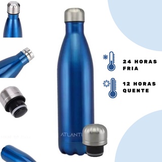 Garrafa Térmica Inox Vácuo Café Academia Quente Frio 12h-24h