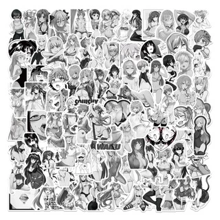 1000/50/25/10PCS Anime Hentai Sexy Bunny girl Waifu Decal Stickers Mala De Decalque Para Carro Portátil Autocolantes Impermeável