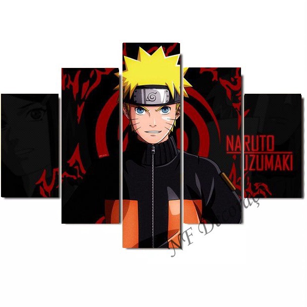 Quadro Decorativo Naruto Símbolo Aldeia Da Folha 23x33cm