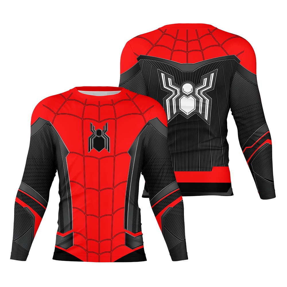 Camisa Uniforme Premium Homem Aranha De Volta ao Lar Manga Longa