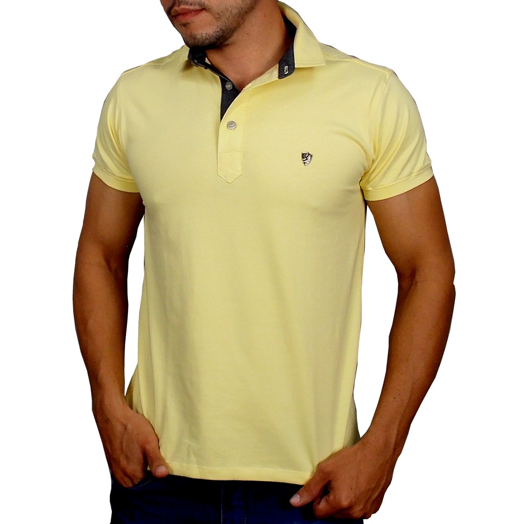 CAMISA POLO ORIGINAL SANTAPOLLINARE AMARELA