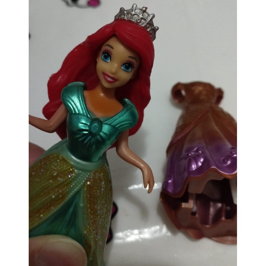 Boneca Polly Pocket Mattel Princesas - Ariel Pequena Sereia | Shopee Brasil