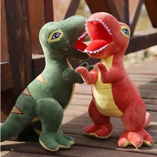 Kit 3 Boneco De Pelúcia Dinossauro Tiranossauro Rex Tamanho 30cm Antialérgico Lavável