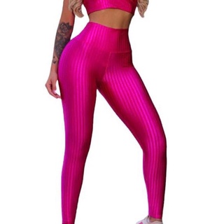 calça leg cirre 3D ikat cos reto alto