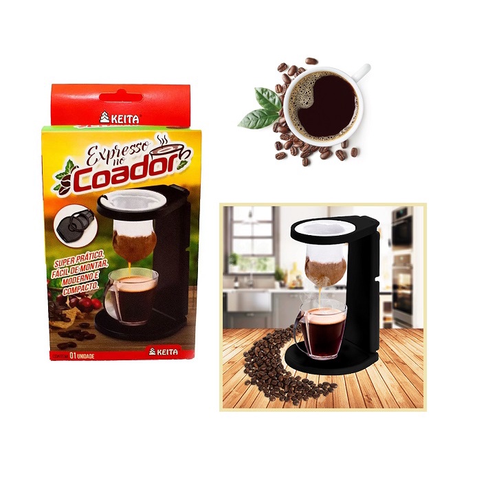Suporte Mini Coador Café Expresso Passador Filtro De Pano Mini Coador ...