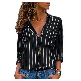 Camisa Feminina Folgada / Manga Longa / Estampa De Abacaxi / Justa