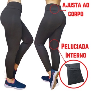 Legging store preta forrada