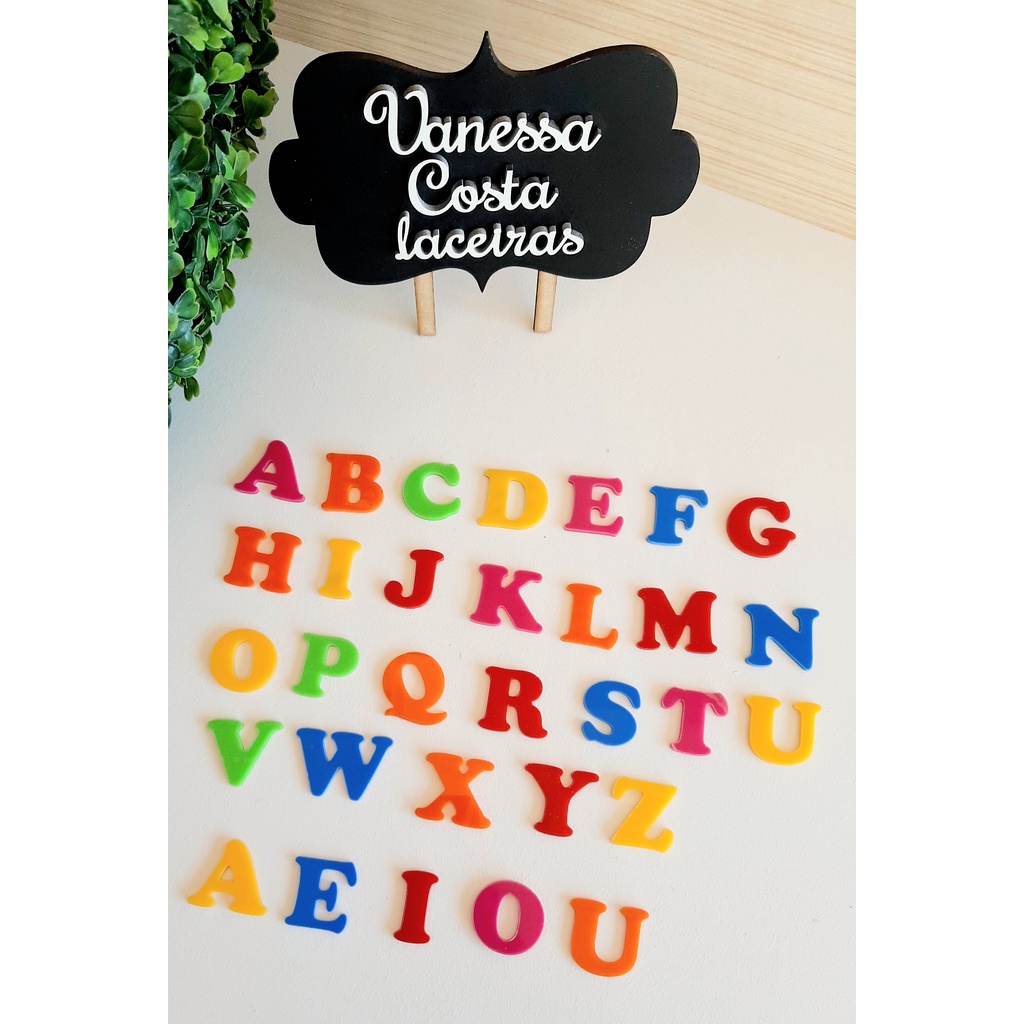Letras coloridas em acrilico para tiaras | Shopee Brasil