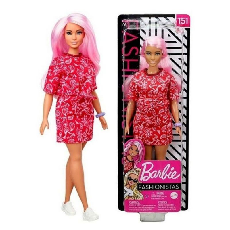 Barbie Fashionistas Curvy Cabelo Rosa Daisy 48  Barbie fashionista,  Acessórios boneca barbie, Bonecas barbie