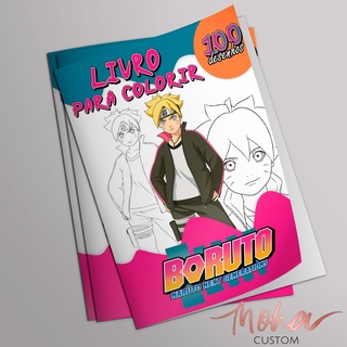 Boruto E Sadara 1 para colorir