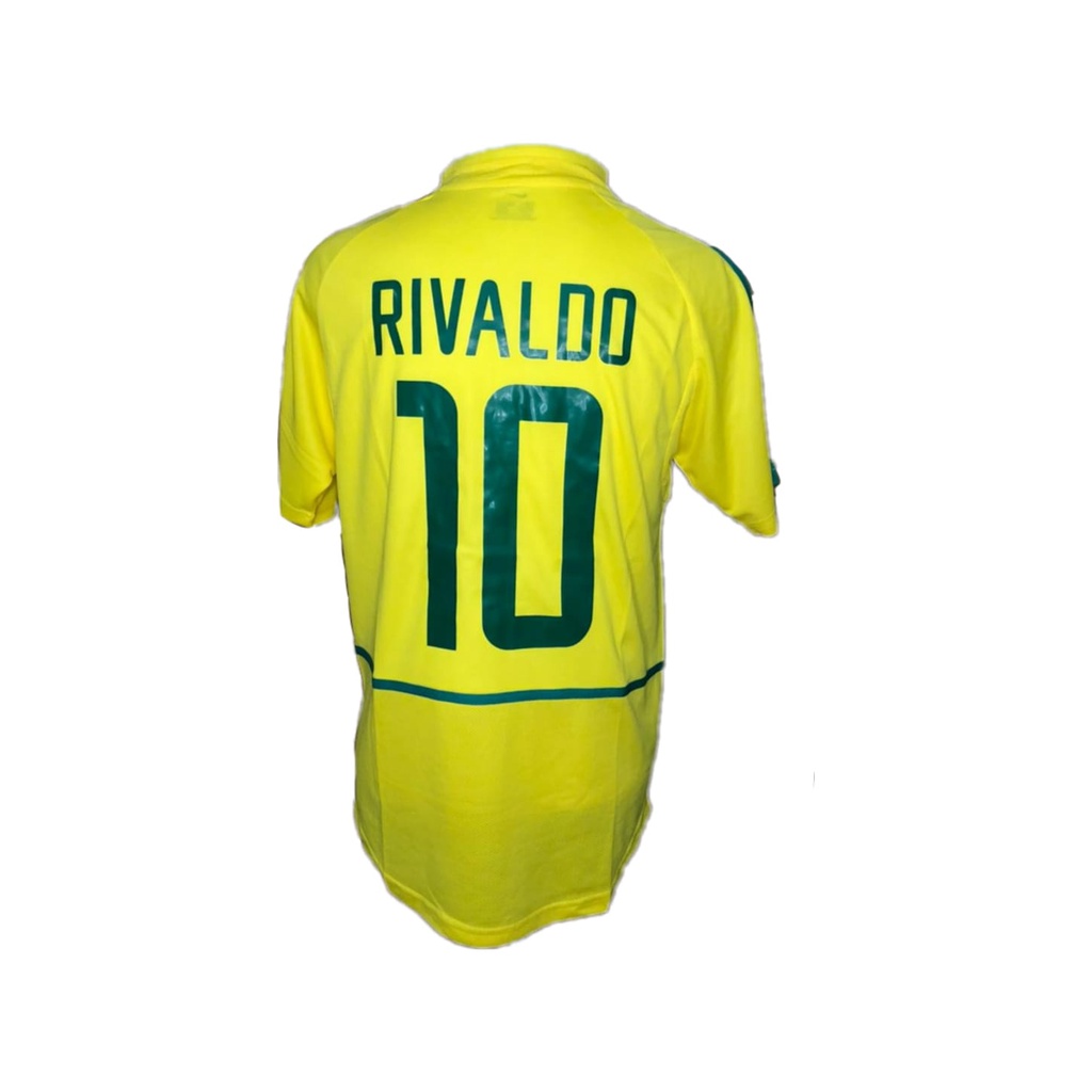 Camisa Retrô Brasil 2002 Rivaldo 10