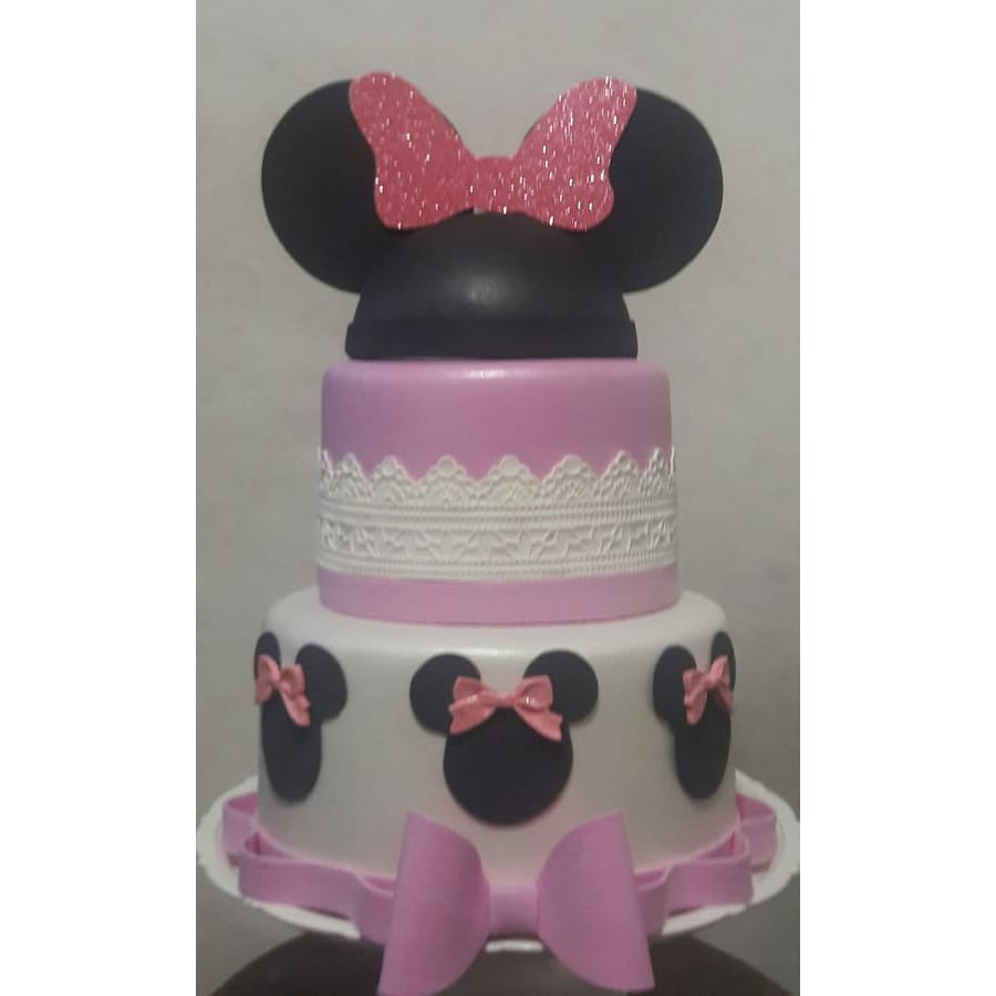 Bolo Minnie Rosa Eva