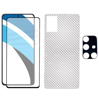 Película 3D 9D + Película Camera + Película Traseira para Samsung M51