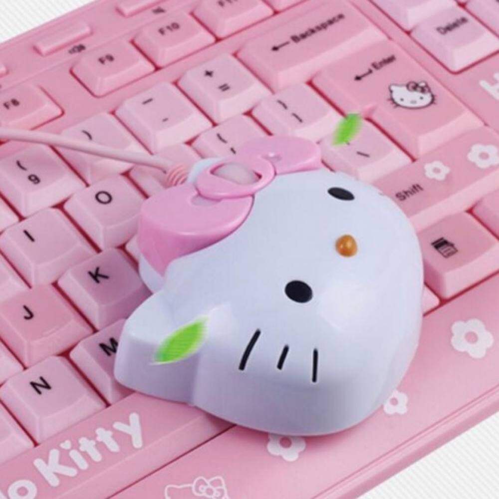 Mini Mouse Óptico Com Fio Hello Kitty Para Computador/PC/Laptop ...