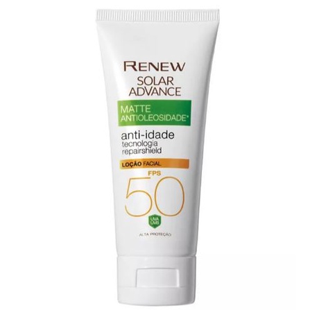 Protetor Solar Matte Sem Cor FPS 50 Renew - 50 g | Shopee Brasil