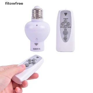 Controle Remoto Sem Fio Fitow Sensor De Luz De Som Suporte De Lâmpada E27 Bases Soquete