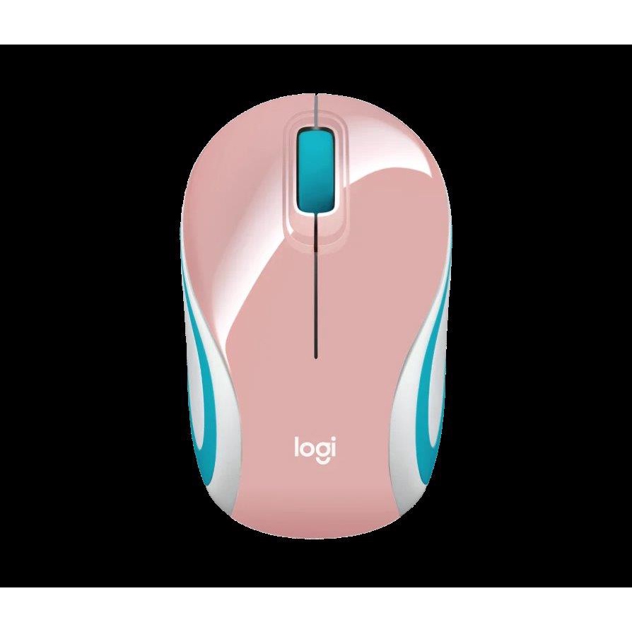 MOUSE LOGITECH MINI SEM FIO USB OPTICO 2.4GHZ M187 ROSA | Shopee Brasil