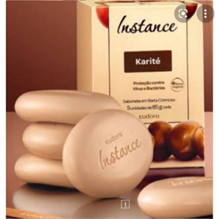 Caixa de Sabonete Instance Eudora Karite 5 unidades cremoso. | Shopee ...