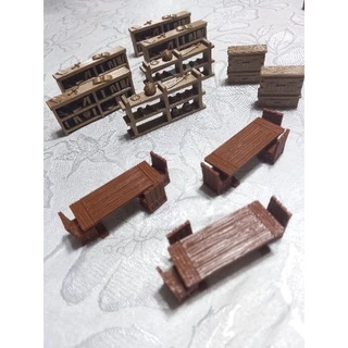 Kit de componentes para Gloomhaven - Prateleira, armário e estante de livros (PRODUZIDO EM 3D)