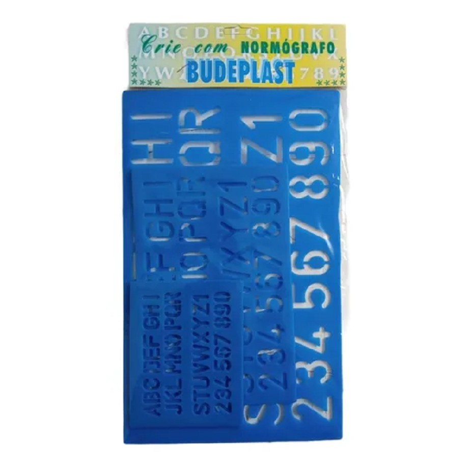 Kit Regua Normografo De A-z 0-9 São 3 Réguas 10-20-30mm | Shopee Brasil