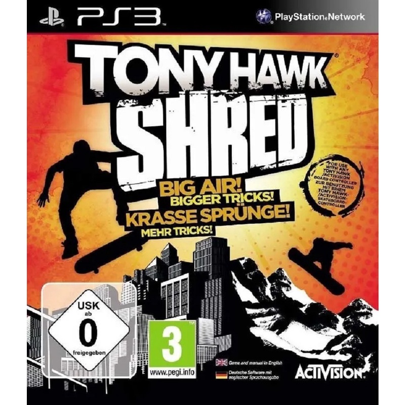 Jogo PS3 tony hawk shred (requer prancha pra jogar ) em Promoção na  Americanas