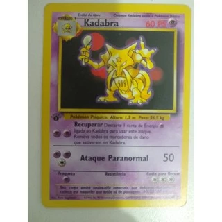 Kadabra Edition One - Coleção Básica / Base Set (32/102) - 1 unidade - Pokemon TCG