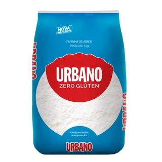 Farinha de Arroz Urbano sem Glúten 1kg