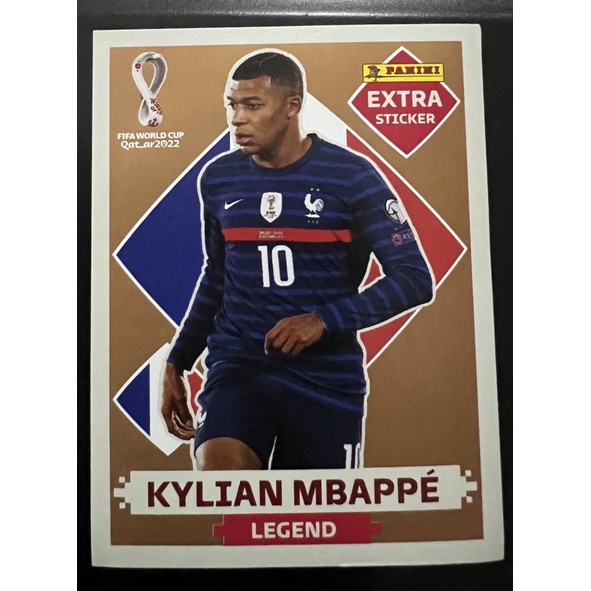 Figurinhas Copa Mundo 2022 Especiais Bronze Mbappé = São 4 figurinhas extra