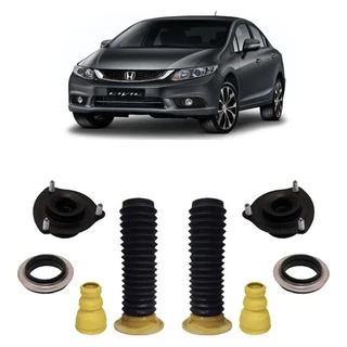 Par Kit Coxim Batente Dianteiro Honda Civic 2012 2013 2014