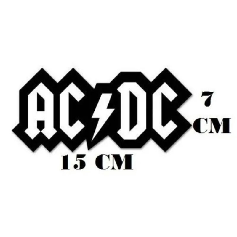 Adesivo Decal Acdc Custom Heavy Metal | Shopee Brasil