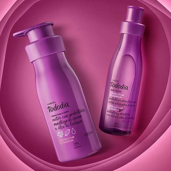 Natura Tododia Ameixa e flor de baunilha Creme Corporal + Body Splash ...