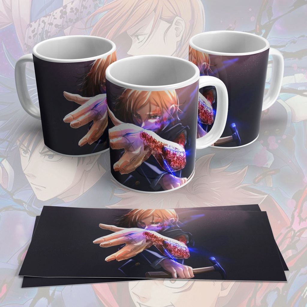 Caneca Fate Stay Night Faixa Personagens Anime 325ml Cerâmica