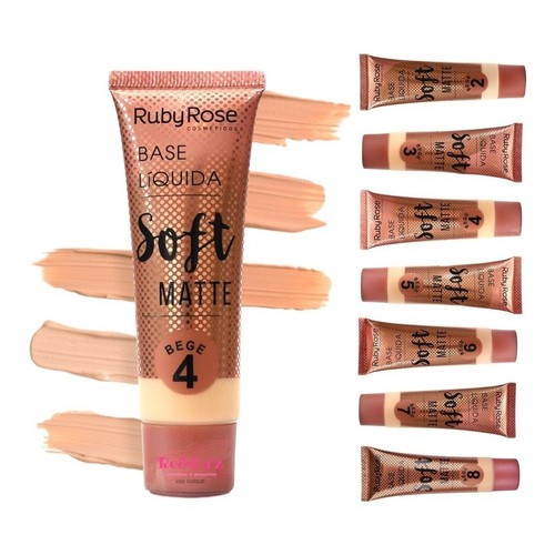 Base Líquida Soft Matte Ruby Rose- Cor Bege 3