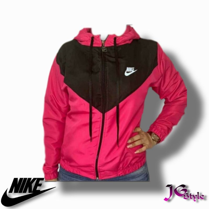 Corta vento best sale rosa nike