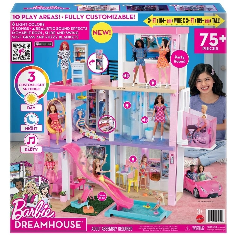 Casa bonecas escala Barbie com garagem Milla Sonhos DARAMA