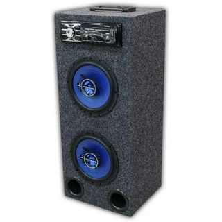 Caixa Radio Bluetooth Usb Torre Ativa Residencial Falante 6
