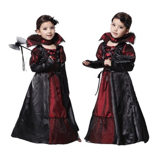 Crianças Fantasia de Vampiro Meninas  Meninas do traje da rainha do vampiro  dos miúdos - Fantasia