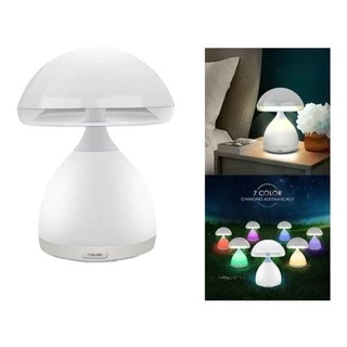 Abajur Luminaria Cogumelo LED 7 Cores Mesa Recarregável