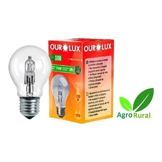 Lampada Ecológica Halógena 70W P/ Aquecimento de Pintinhos. Uso Campânula