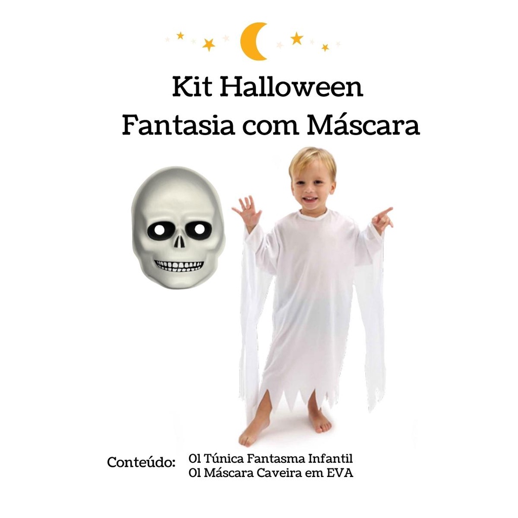 Fantasia Túnica Terror Kids Halloween Infantil