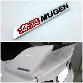 Logo Spoiler De Carro De Alumínio Preto Vermelho Com Emblema Para Honda
