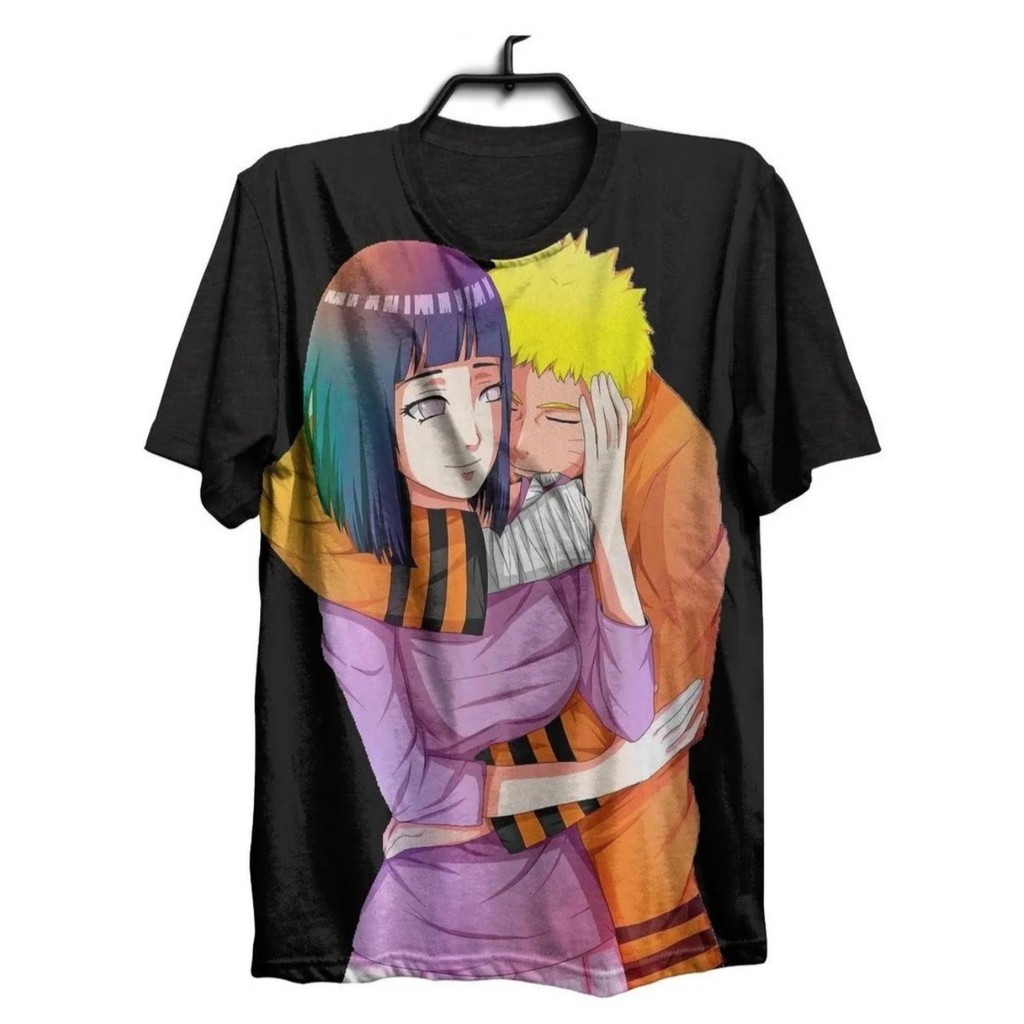 Camiseta Naruto e Hinata Anime Mangá Desenho 1018 em Promoção na Americanas