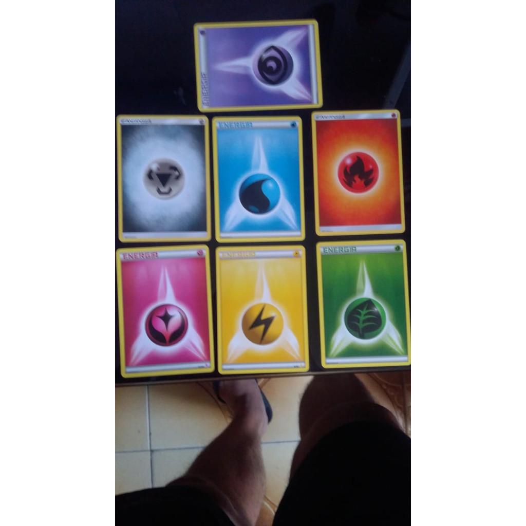 20 Lindas Cartas Pokémon Tipo Fada Sem Repetição + 1 Energia