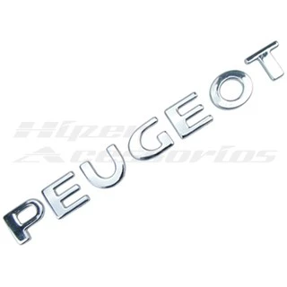 Emblema Letreiro Peugeot Porta Mala 307 / 2005 Em Diante Cromado - 22,7 cm x 2,4 cm