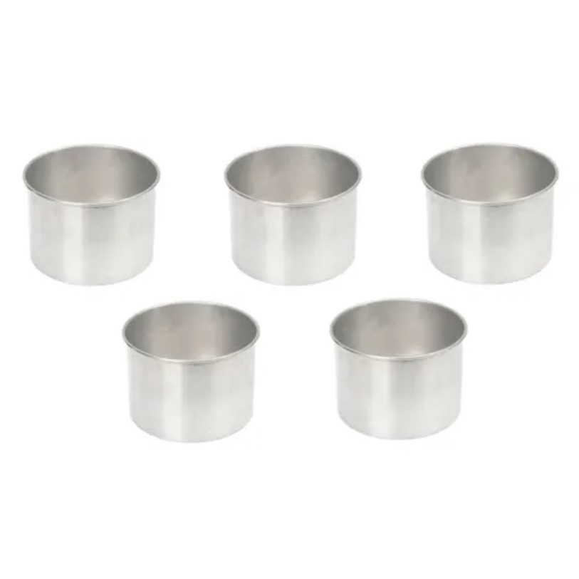 Kit 5 Forma De Panetone 500g Em Alumínio
