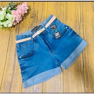 Shorts jeans Hot Pants com Laycra + Cinto