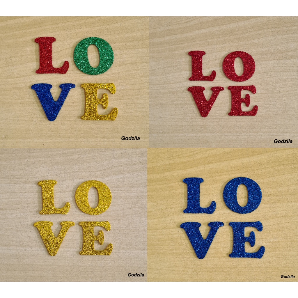 Kit Letras e números em EVA com glitter 5cm de altura. | Shopee Brasil