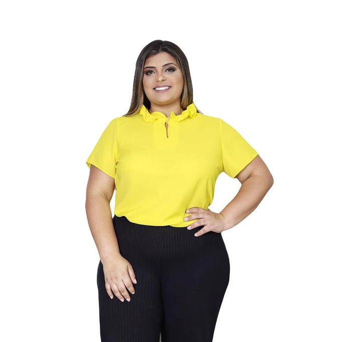 Camisas femininas store plus size baratas