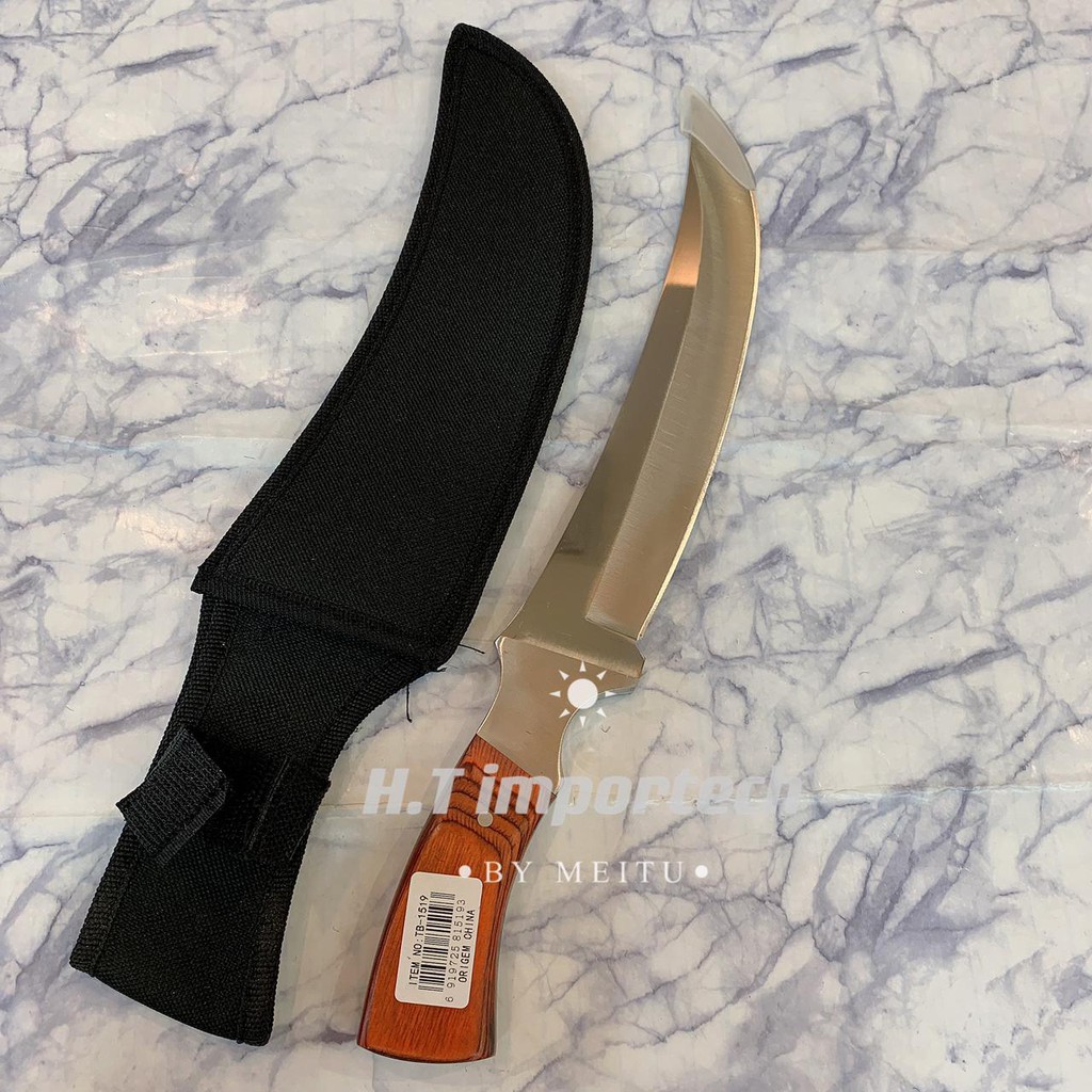 Faca Churrasco caca pesca Aço Inox Bainha TB 1519