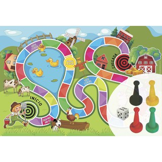 Modelo de jogo de tabuleiro infantil, jogo de tabuleiro em etapas